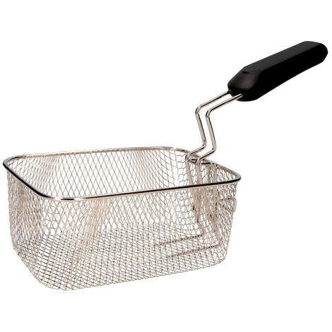 EDM – Panier pour friteuse électrique en acier inoxydable 18/10 – Dimensions 19 x 14 x 8 cm – Résistant à la corrosion – 661 - 07584-661