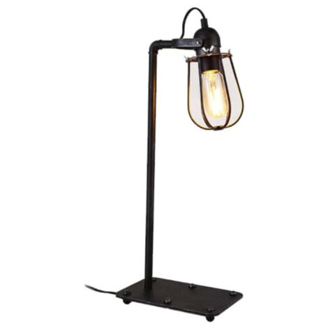 edm-product EDM Vintage 32107 schwarze Lampe 51x22x13 cm