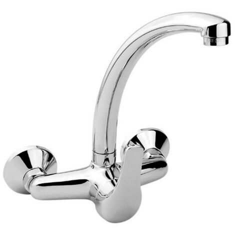 edm Rubinetto da cucina moderno cromato 15x24,8 cm