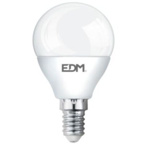 EDM Sphärische LED-Glühbirne E14 5W 400lm 4000K Tageslicht Ø4,5x8cm