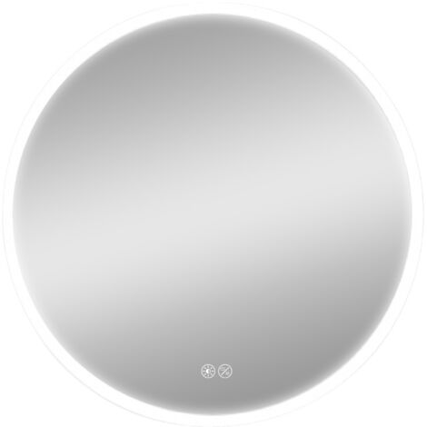 EDM Spiegel de Badspiegel LED-Licht 20W Kreisform Ø60 cm