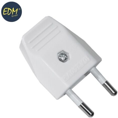 EDM-Stecker 10 A 250 V 4 mm weiß (verpackt)