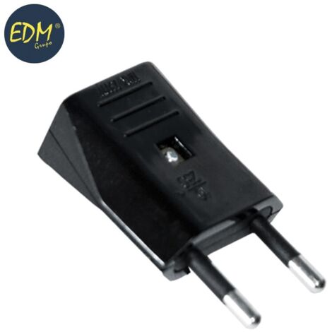 EDM-Stecker 10A 250V 4mm Schwarz (verpackt)