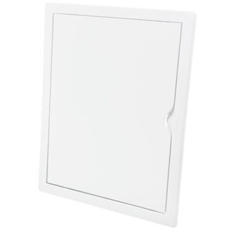 EDM – Tapa de visite rectangulaire encastrable 21,5 x 26,5 cm – ABS blanc – Ouverture push-pull pour accès facile aux systèmes cachés