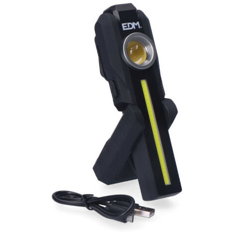EDM-Taschenlampe mit COB-LED - 200 Lumen - 1.5Ah - 36128