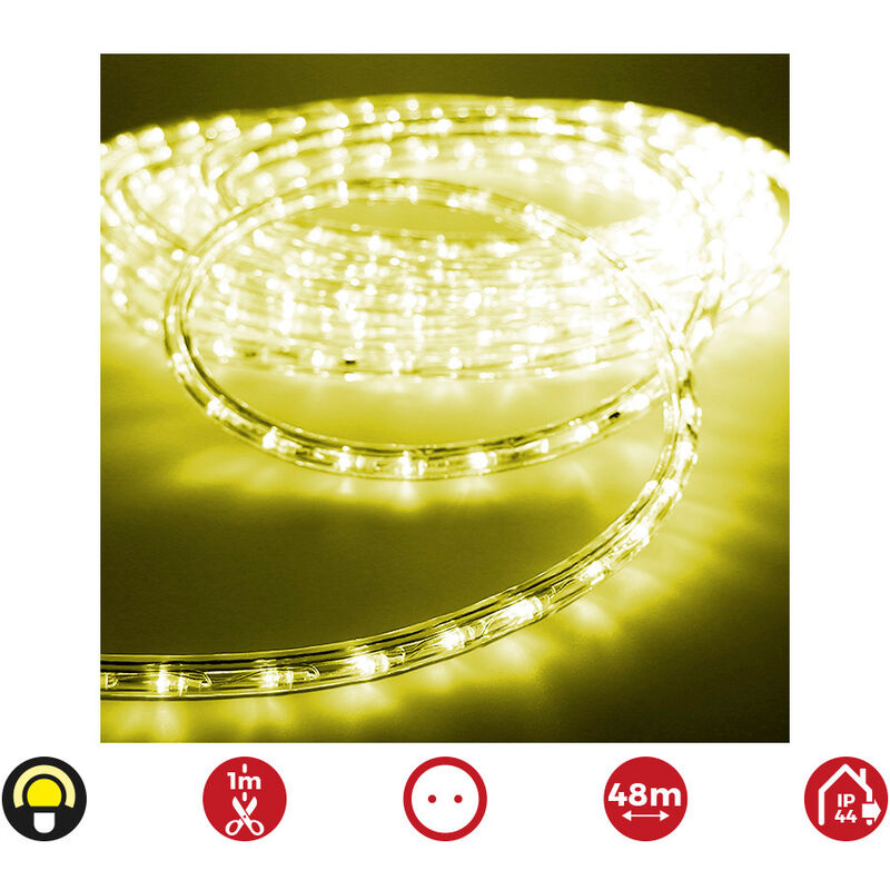 

Tubo flexiled led 2 vias fijo 30leds/m amarillo 48m euro/m - EDM