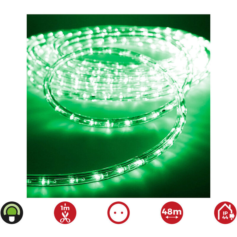 

EDM Tubo flexiled led 2 vias fijo 30leds/m verde 48m euro/m