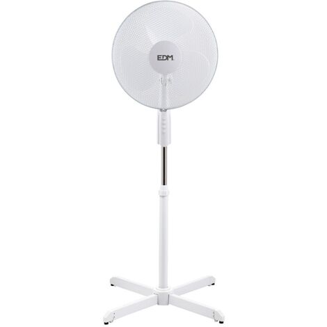 EDM VENTILADOR PIE BLANCO 40 50W.3 ASPAS ALTO 110-130 CM