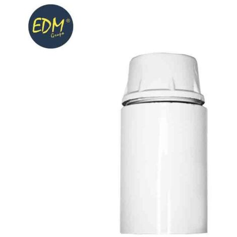 EDM Verstärkter Bakelit-Lampenhalter E14 Weiß