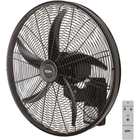 EDM Wandventilator de 33521 Schwarz 100 B Ø 45 cm