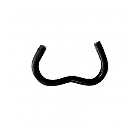 EDMA - Boîte de 1000 pièces d'AGRAFE OMEGA 20 Galva plastifié noir