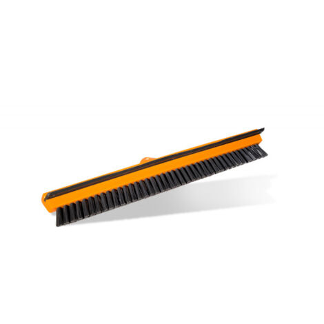 Edma – Brosse de nettoyage 42 cm – Double rangée de poils durs pour surfaces variées – Adaptable sur perches télescopiques – 254655