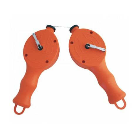 Edma – Cordeau double 30 mètres – 2 poignées ergonomiques – Système de filtre pour travail propre – Pour couvreurs professionnels
