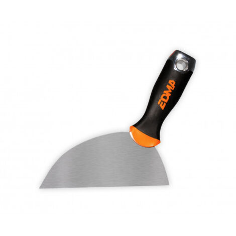 Edma – Couteau à enduire 167955 – Lame inox 25cm – Manche bi-matière – Pour travaux intérieurs et extérieurs