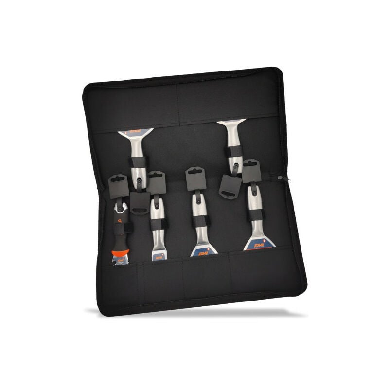 Lot de 6 couteaux à enduire premium Edma 610161 avec sacoche