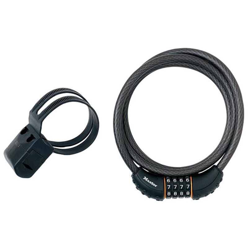 Edma - Black Braided Steel Combination Cable 1.8m x 10mm MLK8120E