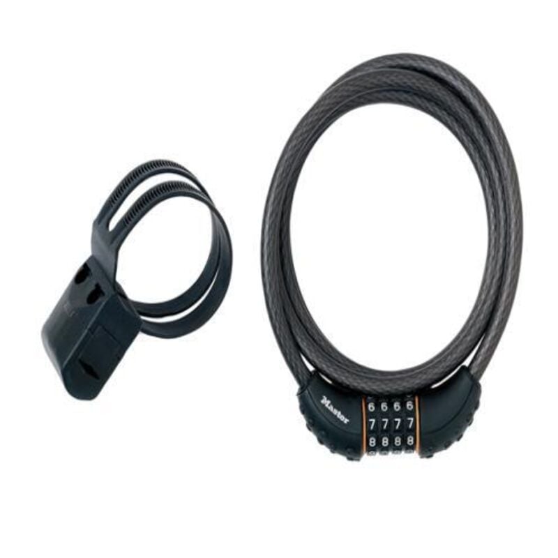 Edma - Black Braided Steel Combination Cable 1.8m x 10mm MLK8120E