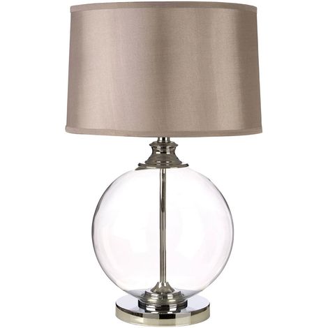 small silver table lamps