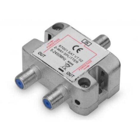Ednet 84675 cable splitter e combiner de splitter di segnale per cable cavo coassiale Metallo