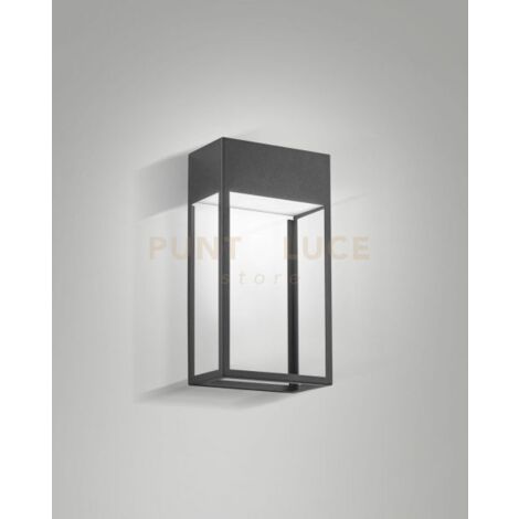 EDO APPLIQUE A LED 20W 3000K 2396LM DA ESTERNO GRIGIO SCURO