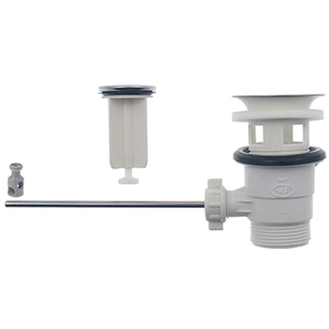 Edouard Rousseau – Bonde de lavabo à clapet sans tirette – Diamètre Ø 46 mm – Sortie 33x42 mm – Débit 67 L/min – Certifiée NF – Installation simple