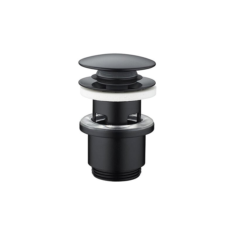 Edouard Rousseau - Bonde de Lavabo Clic-Clac avec trop plein - Noir