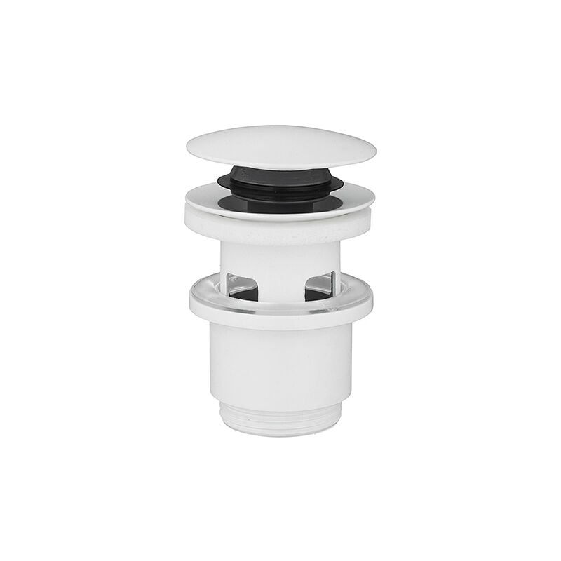 Edouard Rousseau - Bonde de Lavabo Clic-Clac avec trop plein - Blanc