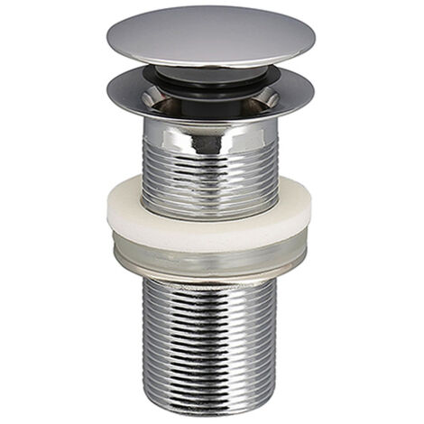 Edouard Rousseau – Bonde de lavabo clic-clac sans trop-plein – Laiton Ø 60 mm – Sortie G1 ¼ (33x42) – Débit 54 L/min pour drainage efficace