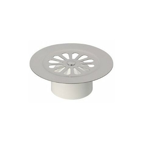 Edouard Rousseau – Grille à cloche pour bonde de douche Ø 85 mm – Drainage efficace pour sortie verticale – Acier inoxydable durable – Anti-obstruction