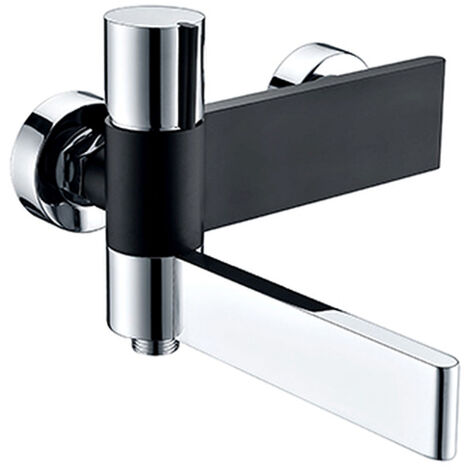 Edouard Rousseau - Mitigeur Bain-Douche BLACK STEEL - Chromé/Noir