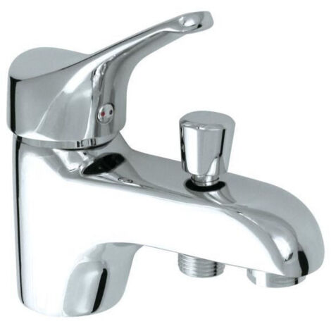 Edouard Rousseau – Mitigeur bain-douche monotrou avec cartouche céramique Ø 40 mm – Aérateur grand débit 28 L/min – Poignée métal – Corps laiton