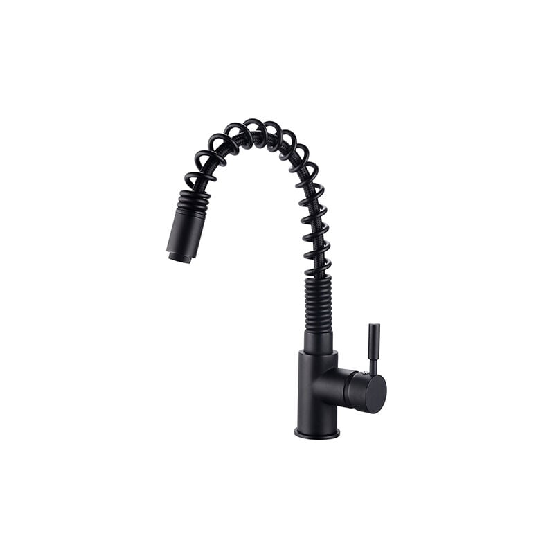 Edouard Rousseau - Mitigeur Evier clecy - Douchette extractible - Noir