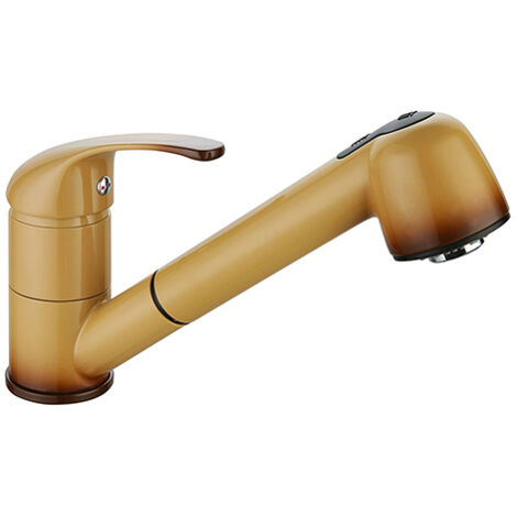 EDOUARD ROUSSEAU Évier BAGO - Douchette extractible 2 jets - Terre de France