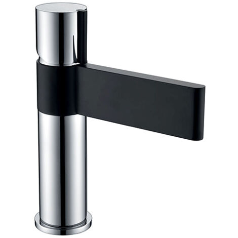 Edouard Rousseau - Mitigeur Lavabo BLACK STEEL - Chromé Noir