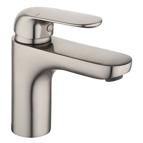 Edouard Rousseau – Mitigeur lavabo DARMA inox – Bec fixe – Cartouche céramique Ø 35 mm – Aérateur réducteur de débit – Hauteur 144 mm – Installation facile