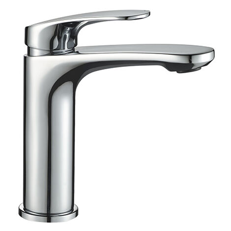 Edouard Rousseau – Mitigeur lavabo IDOL chromé – Mécanisme cartouche céramique Ø 25 mm – Bec fixe – Hauteur 166 mm – Vidage clic-clac inclus