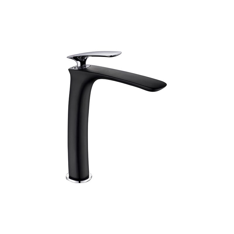 Edouard Rousseau - Mitigeur Lavabo orkid haut - Noir Chromé