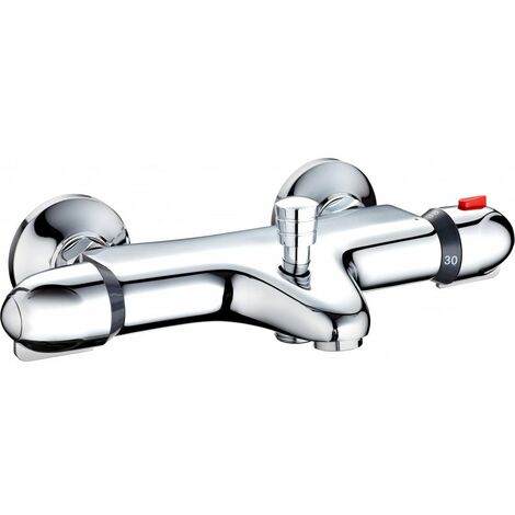 Edouard Rousseau – Mitigeur thermostatique de baignoire – Finition métal – Entraxe 150mm – Mécanisme cartouche thermostatique – Sécurité anti-brûlure