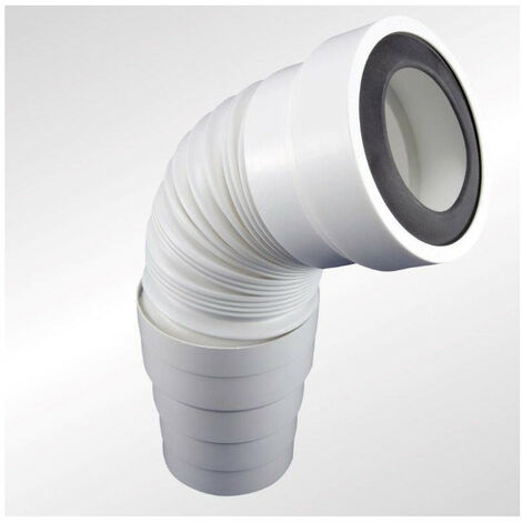 Edouard Rousseau – Pipe WC articulée à lèvre – Raccord femelle Ø 80 à 105 mm – Raccord mâle Ø 90 à 110 mm – Longueur extensible 240 à 540 mm