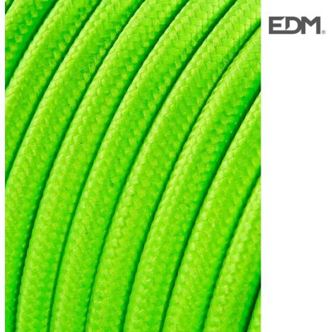edp Câble tubular vert 5 mètres 0.75 mm² PVC