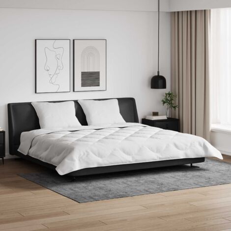 Edredón con almohadas 3 pcs Microfibra y Plumas de Pato