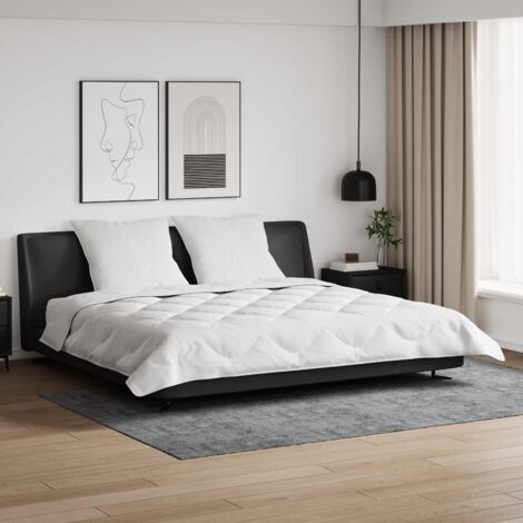 Edredón con almohadas 3 pcs Microfibra y Plumas de Pato