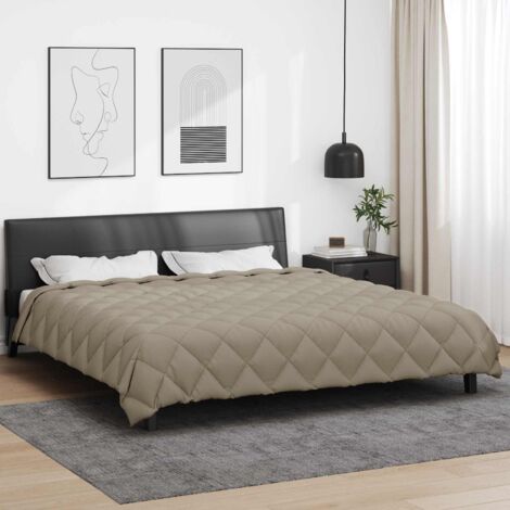 Edredón de Invierno Gris Claro 240 x 260 cm Microfibra