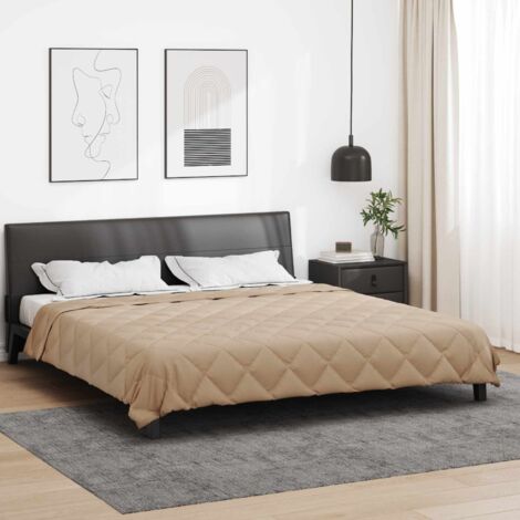 Edredón de Todo el Año Taupé 200 x 220 cm Microfibra