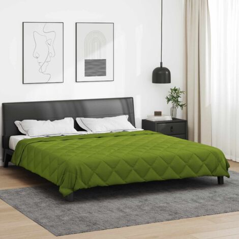 Edredón de Todo el Año Verde 200 x 200 cm Microfibra