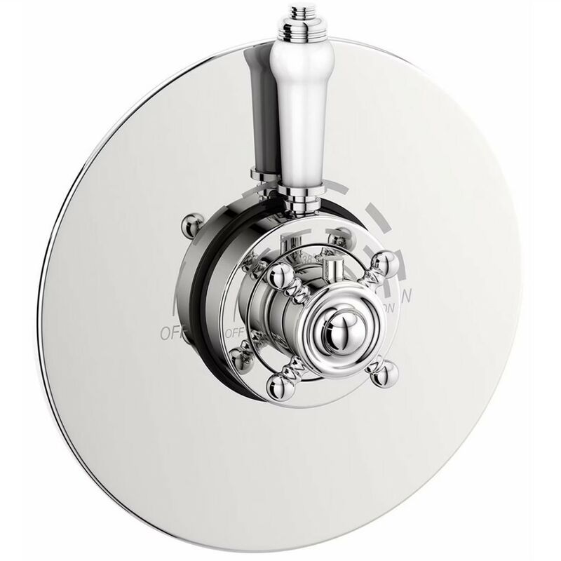 Edwardian Thermostatic Traditional Concealed Shower Mixer Valve - 1 Outlet