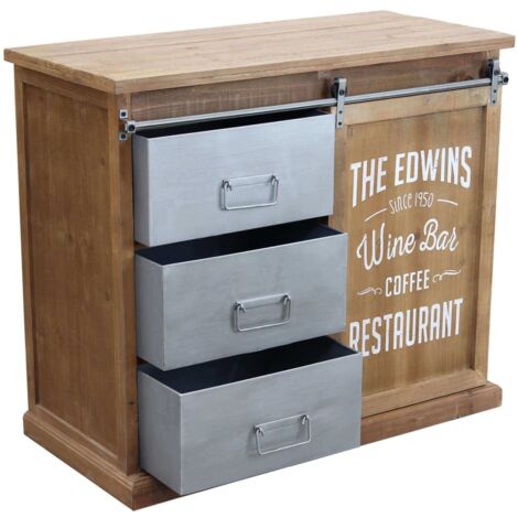 EDWINS - madia in legno e acciaio