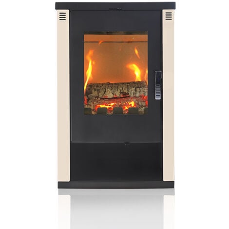 EEK A+ Kaminofen Verso Lheia 7,5 kW Ivory