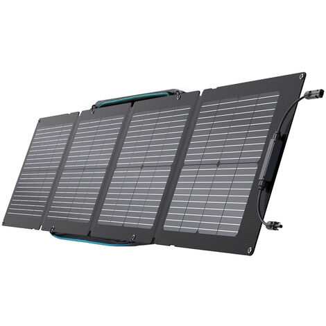 EF ECOFLOW 110W Portable Solar Panel for Power Station, Foldable Solar Charger Chainable with Adjustable Kickstand, Waterproof IP68 for Outdoor Camping Indoor RV