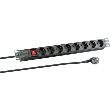 EFB ELEKTRONIK EK631DE.2 INTÉRIEUR 2M 8SORTIE(S) CA NOIR MULTIPRISE